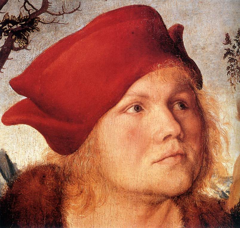 CRANACH, Lucas the Elder Portrait of Dr. Johannes Cuspinian (detail) dfg